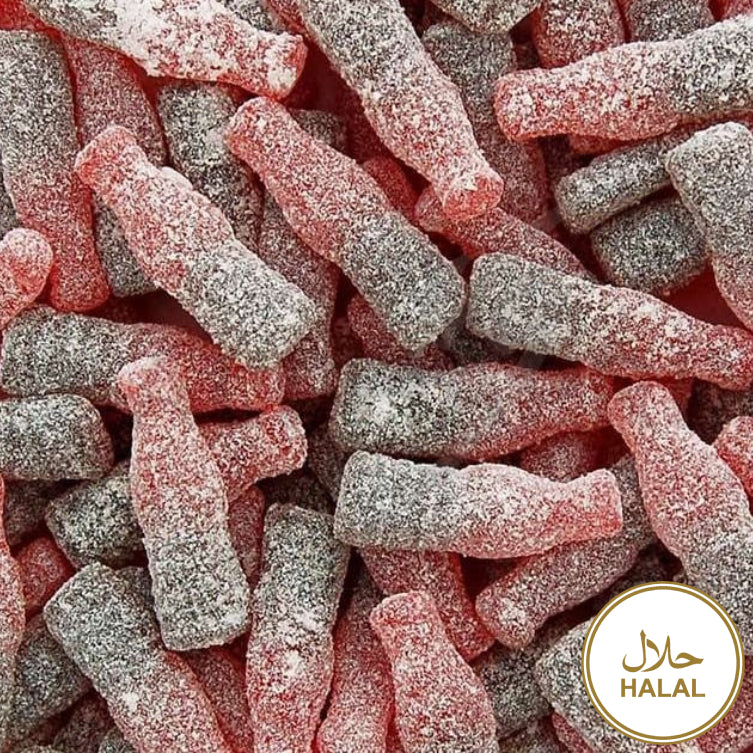 Bouteilles cola cerise - Halal - 100g