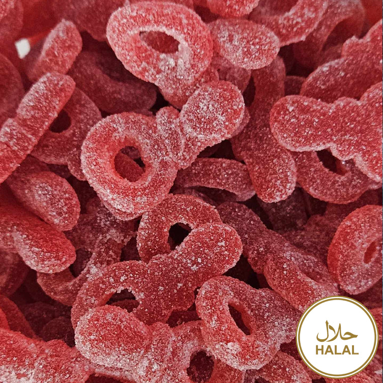 Tétines Fraise - Halal - 100g